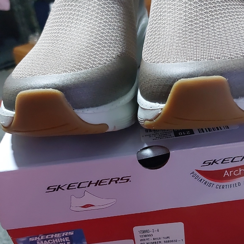 Skechers Men's Gray Slip-On Shoes - Picture 5 of 15